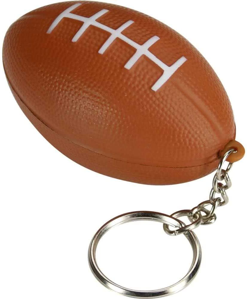 Sports Keychains Bulk 30 Pack  Kids Party Favors For Boys  Soccer, Basketball, Tennis, Baseball, Football Party Supplies Funny Keychains  6 of Each Ball