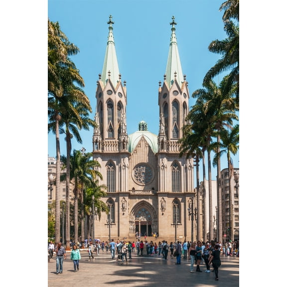 24x36 gallery poster, Sao Paulo Cathedral in Brazil
