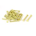 thumbnail image 5 of Unique Bargains 5mmx40mm Brass Plated Chicago Screws Binding Posts Docking Rivet 20pcs, 5 of 5