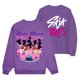 thumbnail image 1 of Pop cazadora para niña Demon Hunters Boys Girls Fashion Round-Neck Sweatshirt Streetwear Soft Comfortable Long Sleeve Hoodie for Daily Wear Spring Fall Winter （Purple）, 1 of 4
