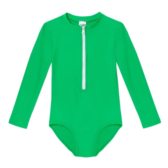 Girls UPF 50  One-Piece Long Sleeve Swimsuit | Elf