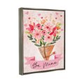 thumbnail image 3 of Stupell Be Mine Romantic Valentine's Bouquet Holiday Painting Gray Floater Framed Art Print Wall Art, 3 of 6