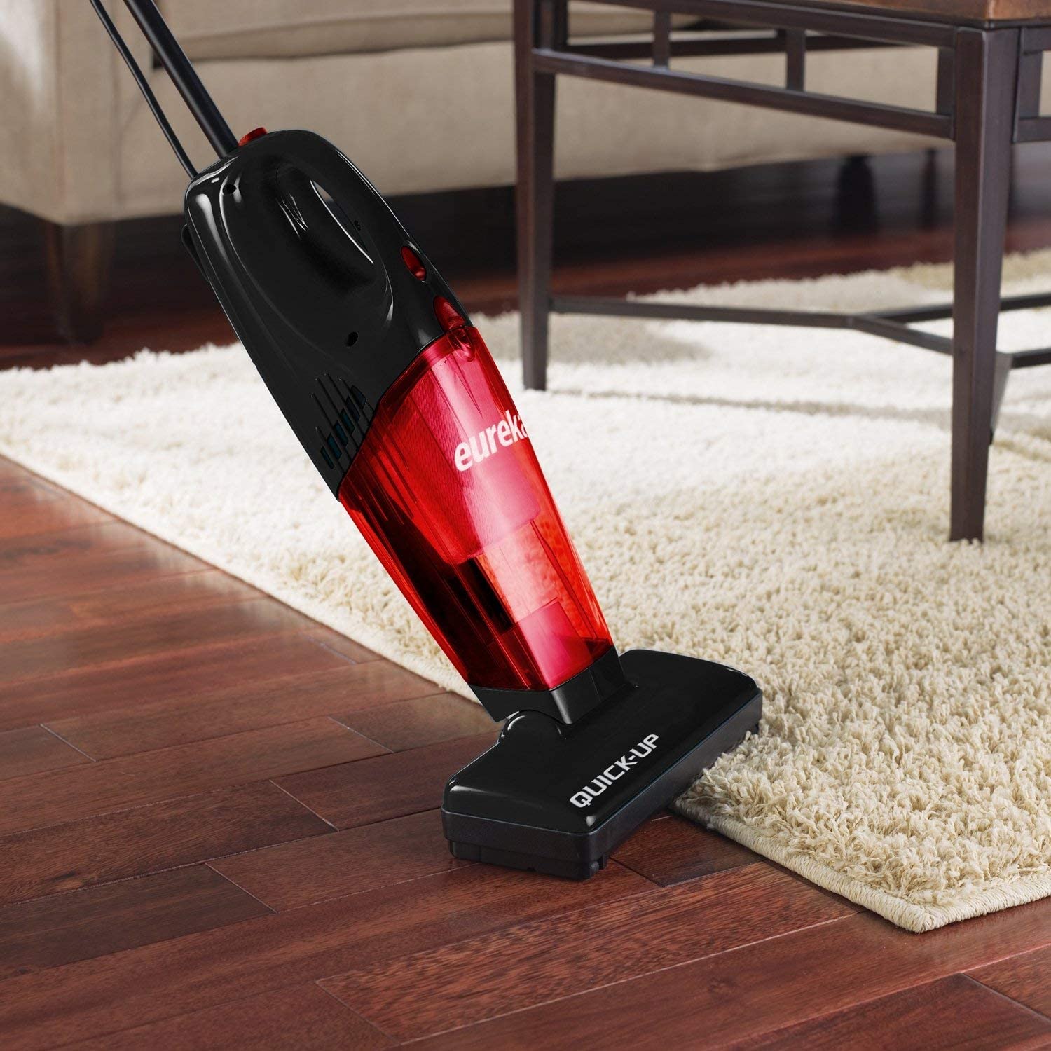 Eureka 169K 2-in-1 Quick-Up Bagless Stick Vacuum Cleaner for Bare Floors and Rugs, Light Red - image 4 of 5