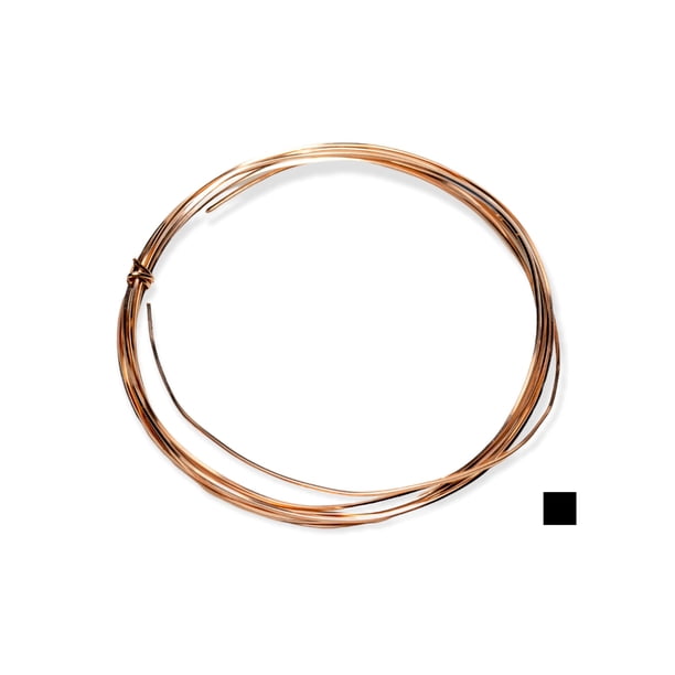 Alambre relleno de oro rosa 14/20 calibre 21 (cuadrado) Alambre relleno de oro rosa de 14 quilates suave muerto Hecho en EE. UU. - 5 pies por CRAFT WIRE