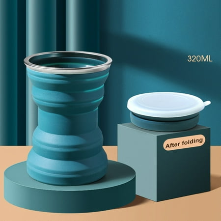 

Silicone Collapsible Travel Cup Food Grades Silicone Odorless Cup for Outdoor Hiking Camping