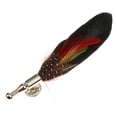 thumbnail image 3 of fenteer 3xWomen's Feather Brooch Pins Wedding Party DIY Bridegroom Bridal Decor Black 3 Pcs, 3 of 8