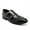 Black, variant on Men's Business Dress Shoes Slip Resistant Leather Office Wood Rubber Sole