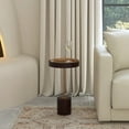 thumbnail image 2 of Butler Specialty Shen Gold & Brown  Pedestal Side Table, 2 of 6
