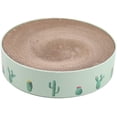 thumbnail image 1 of Cat Toy, Corrugated Cardboard Cat Catnip Scraper Nail Scraper Mat Kitten Bed Toy-Green-Large, 1 of 5