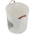 Howarmer Large Canvas Laundry Hamper, Elephant
