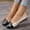 Beige, variant on Women's Ballet Flats Cap Toe Bow Flats Two Tone Slip On Flats Comfort Square Toe Dressy Flat Shoes for Casual Work Beige 40