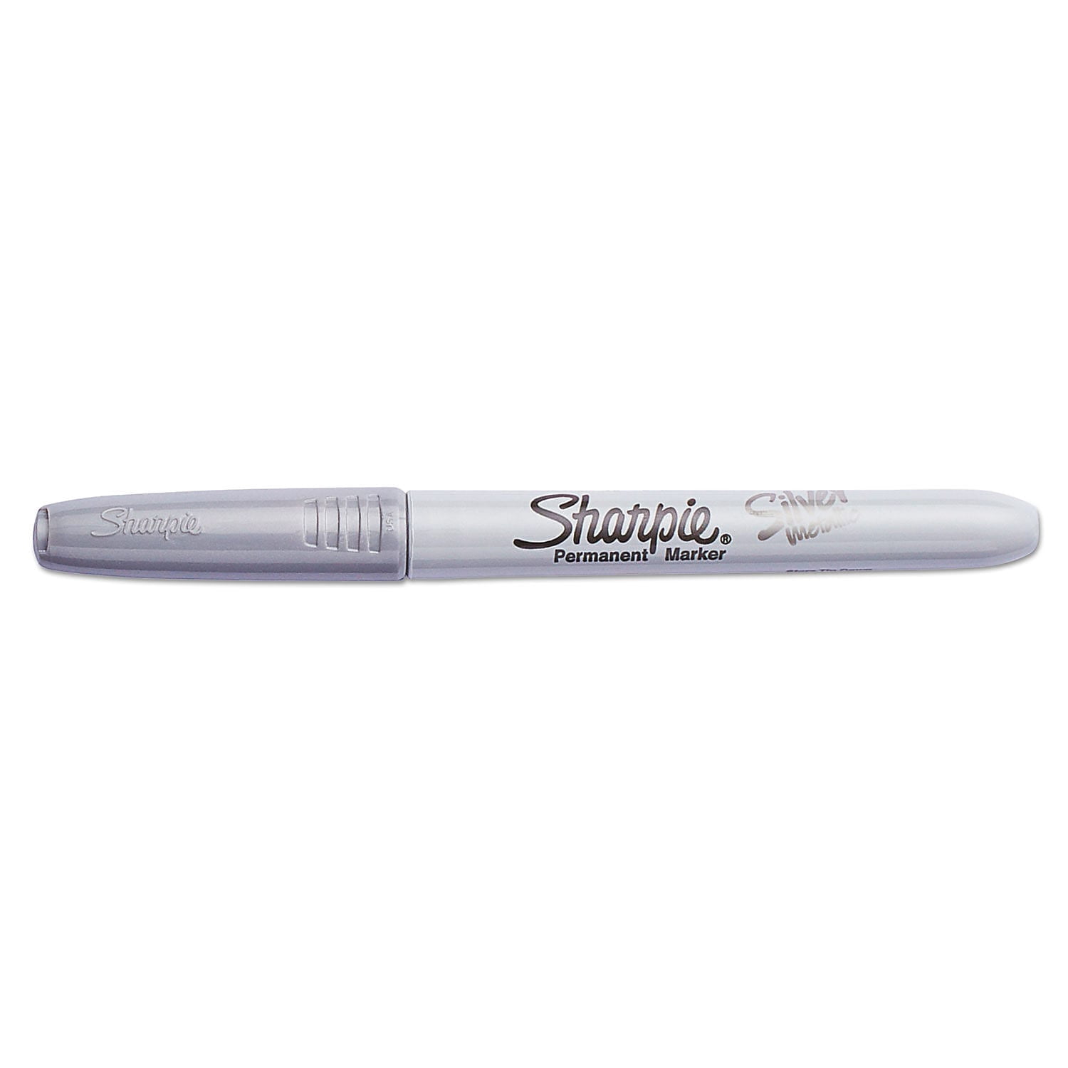 Sharpie Metallic Permanent Marker Fine Point Silver 12/Pack (19365-PK12)