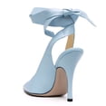 thumbnail image 4 of XYD Women Classic Ankle Wrap Lace Up Pumps Thin High Heel Pointed Closed Toe Stiletto Sandals Party Dressy Shoes Size 9.5 Sky Blue, 4 of 4