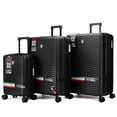 thumbnail image 2 of Tucci Italy Spettro Ensemble de Valises Rigides à Roulettes Pivotantes 3 Pcs, Extensible, Léger, Serrure Approuvée TSA, 20/28/30 Pouces, Noir, 2 of 7