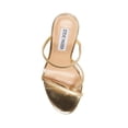 thumbnail image 4 of Steve Madden Bellezza Gold Ankle Strap Rounded Open Toe Heeled Mule Sandal (Gold, 8.5), 4 of 5