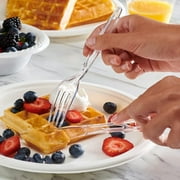 GUSTO Premium Plastic Silverware Heavy Duty Disposable Cutlery Set, 192-Pack Clear