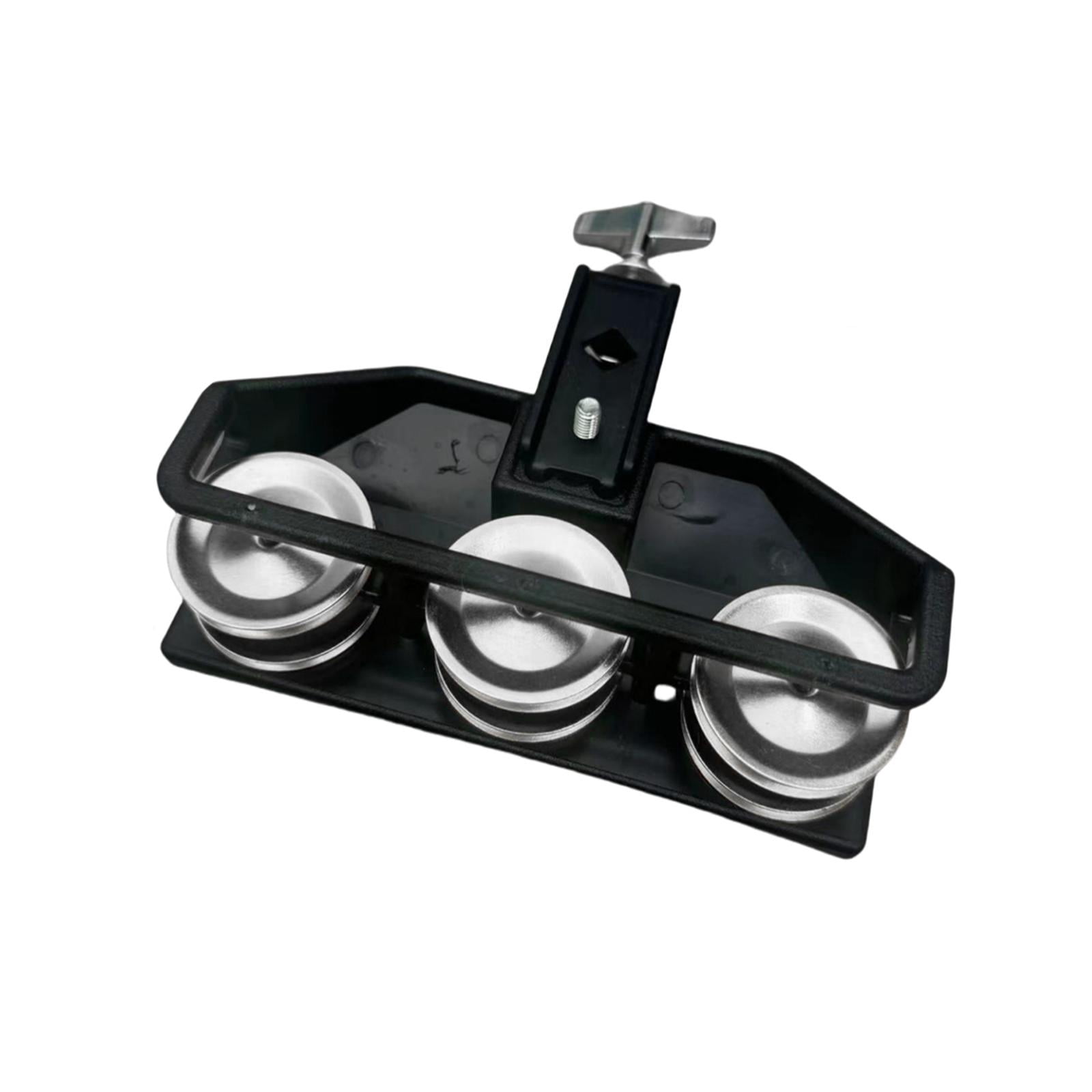 Rushawy Cymbal Hi Hat Tambourine Metal Percussion for Ensemble Drum Kits Enthusiasts Black