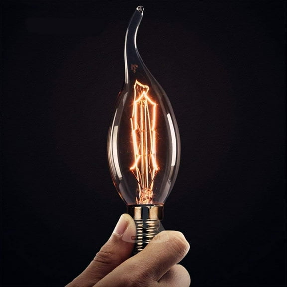 E12 Edison Vintage Light Bulb 40W 110-130V Dimmable 8-Pack with Candelabra Base for Home Decor