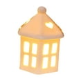 thumbnail image 2 of Casa iluminada con luz LED, pueblo navideño en miniatura, regalo, decoración de cerámica con LED Estilo D, 2 of 9