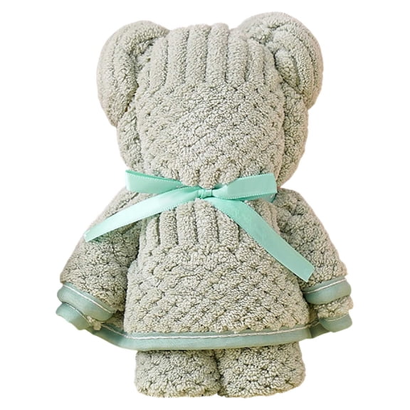 Yatlte Baby Shower Favors Bear Bath Towel Gift Soft Coral Fleece Hand Towels with Bags for Wedding Graduation Valentine Baby Baptism Birthday Souvenir Supplies