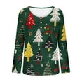 thumbnail image 5 of Fall Saving Talove Long Sleeve Shirts for Women Funny Graphic Sweatshirt Women Fall Clothes Round Neck Casual Womens Tops Plus Size Christmas Shirts, 5 of 5
