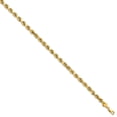thumbnail image 3 of Auriga 14K Yellow Gold 5.5mm Semi-Solid Rope Chain Bracelet 8 inch for Women, 3 of 6
