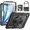 Black, variant on Case for iPad Air 13 inch M4 2026 / M3 2025 / M2 2024 with Built-in Screen Protector, 360° Rotating Stand, Adjustable Shoulder Strap, Pencil Holder