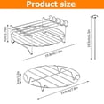 thumbnail image 4 of MesaSe 304 Stainless Steel Air Fryer Accessories with 5 Barbecue Sticks Set Of 2 Non-stick Air Fryer Rack for Most 5.3-5.8 QT Air Fryers Ovens, 4 of 7