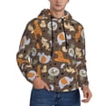thumbnail image 2 of Goofa Cute Lion Tiger for Men's Hooded Sweatshirt - Lightweight Pullover Hoodie with Kangaroo Pocket, Perfect for Everyday Wear-Medium, 2 of 7