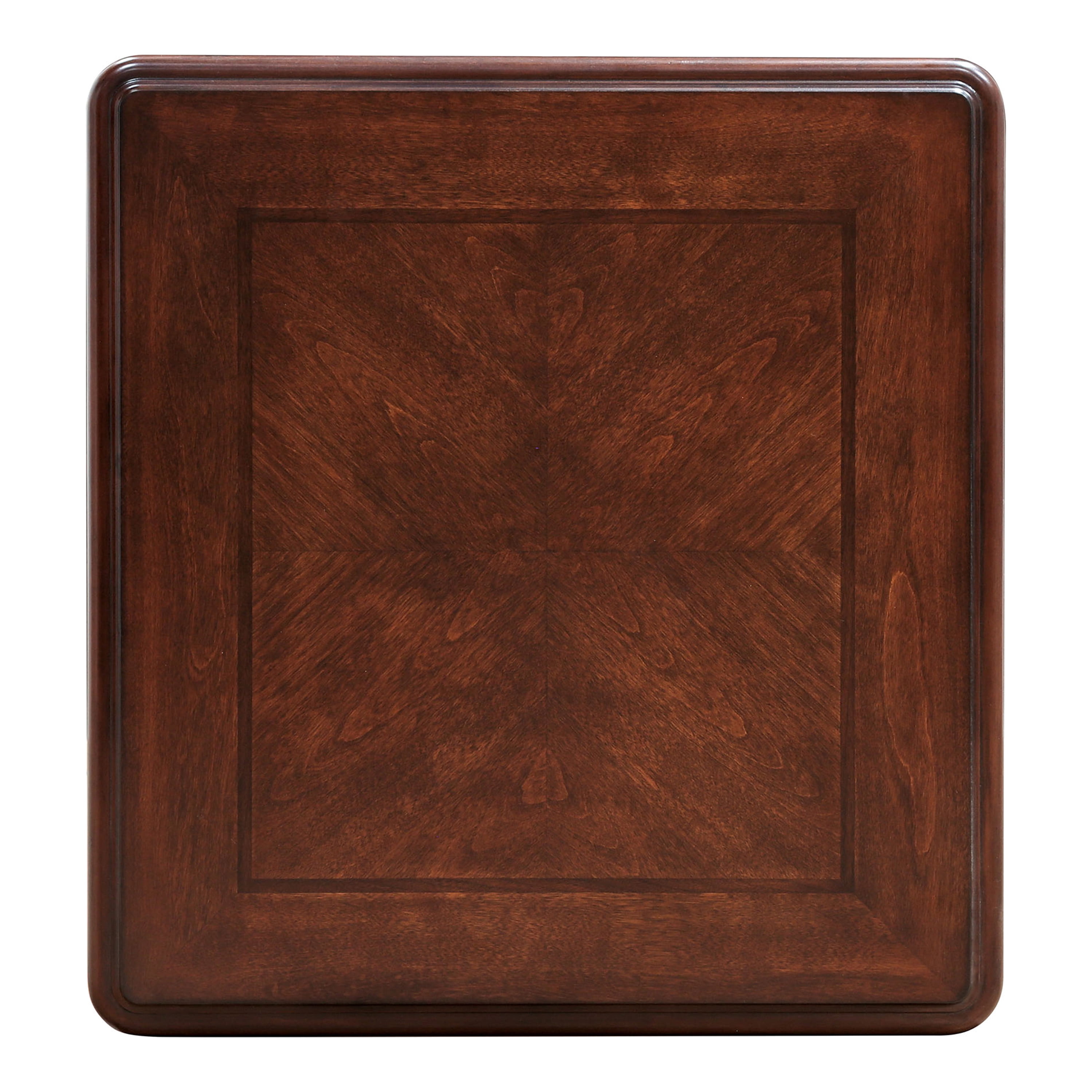 Furniture of America Garien Traditional Solid Wood End Table, Cherry