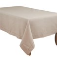 thumbnail image 1 of SARO 6308.T70104B 104 x 70 in. Rochester Collection Tablecloth with Hemstitched Border  Taupe, 1 of 4