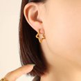 thumbnail image 2 of LYMAYTER Boucles d'Oreilles pour Femmes 1 Paire - Acier Géométrique, Multi - Formes, 2 of 6