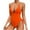 107 Orange, variant on Feimerou Sexy Swimsuit for Women Plunging Deep V Neck Padded Bathing Suit Cross Open Back One Piece Swimsuits Monokini