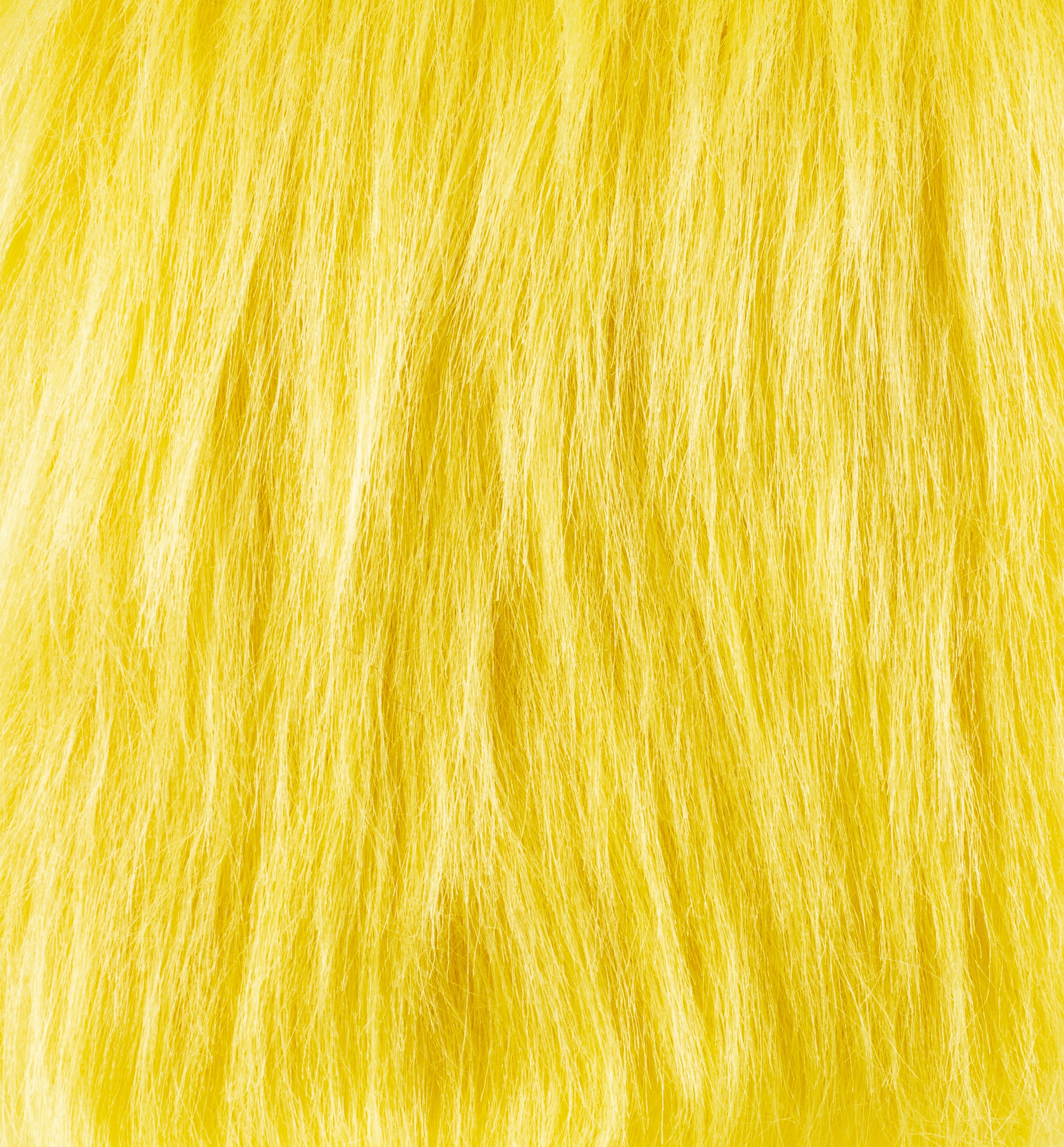 Fab Lab 9x12 inch Long Pile Faux Fur Yellow, Multipack of 9