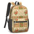 thumbnail image 2 of Pioneer Flower Floral Print Pattern 17" School Backpacks for Teens,Waterproof Oxford Fabric,S-Shape Padded Straps for School,Travel,Hiking,Camping, 2 of 5