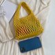 thumbnail image 3 of Bolso de compras tejido a mano, Bolso de hombro ahuecado para mujeres, regalos de cumpleaños, 3 of 8