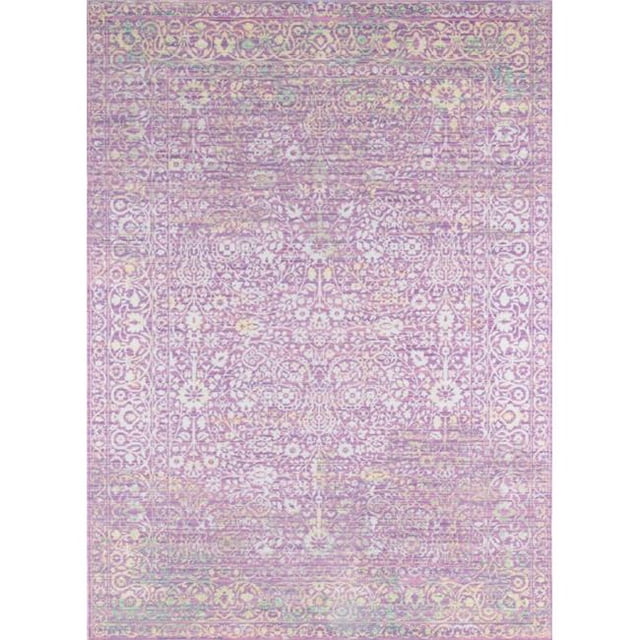 Momeni PETRAPE-01LAV2380 Petra Turkish Machine Made Area Rug, Lavender - 2 ft. 3 in. x 8 ft.