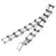 thumbnail image 4 of Pulsera moderna de acero inoxidable con diseño de cadena de bicicleta para hombre y mujer, cadena de eslabones que combina con todo, pulsera de eslabones para joyería unisex., 4 of 6