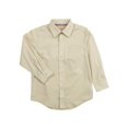 thumbnail image 3 of Leveret Kids & Toddler Boys Long Sleeve Uniform Cotton Dress Shirt Variety of Colors (Size 2-14 Years) (Khaki, 5 Years), 3 of 4