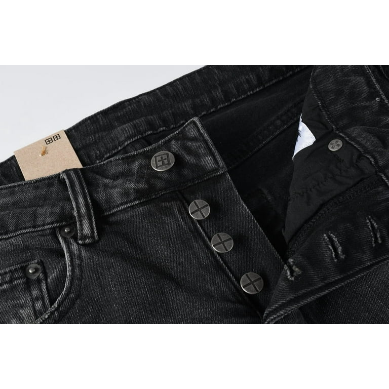 Ksubi Jeans Men's 2025 High Quality Streetwear Slim Fit Stretch