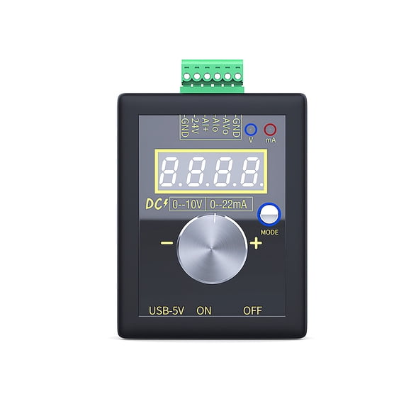 Simulador Analógico De Mano 0-10V/0-4-20Ma Generador De Señal De Voltaje De Corriente Portátil Ajustable Para Plc Y Dispositivo De Depuración De Panel Válvula De Flujo De Prueba Vogacara TO005553-02
