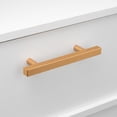 thumbnail image 2 of Era Cabinet Square Pulls,  4-Pack Brushed Gold, 2 of 6