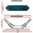 thumbnail image 6 of Tranquillo Universal 116" Double Hammock w/ Adjustable Stand & Bag, Peacock, 6 of 12