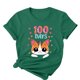 thumbnail image 5 of Camisetas de Cuello de Tripulación de Manga Corta para Mujeres Carta Impresa Camiseta 95% Poliéster 5% Spandex, Manga Corta Cuello Redondo Top Casual para Diario, 5 of 5