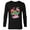 Black, variant on Marvel Avengers Valentine's Assemble - Long Sleeve T-Shirt for Men - Customized-White
