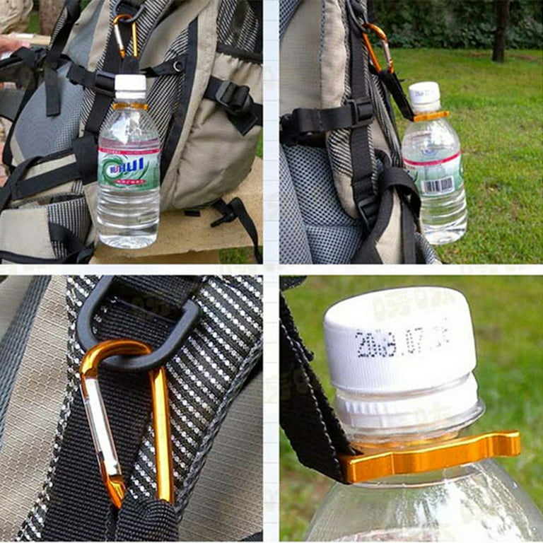 MageCrux 1PC Carabiner Water Bottle Buckle Hook Holder Clip Camping Hiking  Traveling 