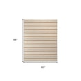 thumbnail image 4 of 5' X 8' Ivory Taupe And Brown Striped Dhurrie Hand Woven Stain Resistant Area Rug, 4 of 10