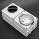 thumbnail image 4 of Tomacorriente de pared impermeable IP66, adaptador de enchufe montado en la pared con interruptor (enchufe CN), 4 of 8