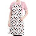 thumbnail image 5 of White Cow Bow Pattern Apron-Garden Aprons for Women with Pockets-Cotton Linen Waterproof Kitchen Cooking Gardening Aprons Adjustable for Kitchen,Cooking,BBQ and Salon 33x27 Inch, 5 of 7
