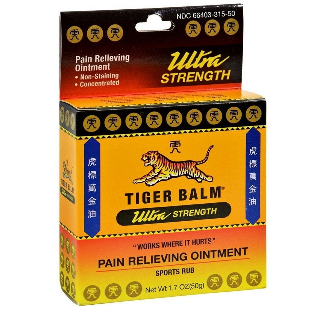 Tiger Balm Sport Rub Pain Relieving Ointment, Ultra Strength 1.70 oz
